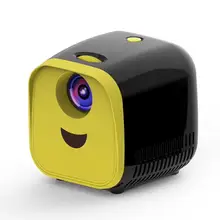 L1 мини-проектор 1080P HD ультра портативный проектор с светодиодный Конференц-системой черного цвета