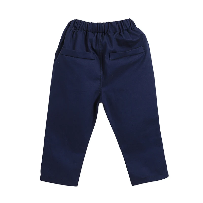 Лидер продаж, весенне-осенние детские штаны для маленьких мальчиков Удобные повседневные Прямые брюки высокого качества в стиле ретро цвета хаки для детей возрастом от 2 до 7 лет