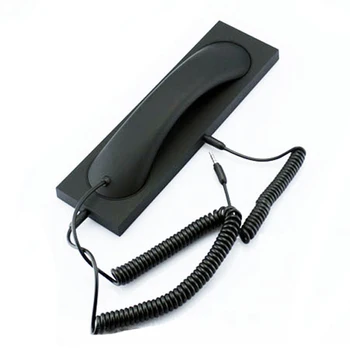 

Universal Portable Lightweight Mini Anti Radiation Retro Home 3.5mm Interface Earphone Speaker Cell Phone Handset Microphone ABS