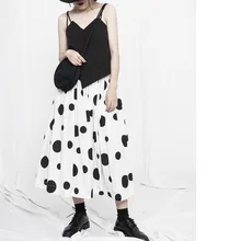 TVVOVVIN, летняя, осенняя, женская, свободный размер, половина тела, волнистая, юбка, свободная, стиль, длинная, для похудения, юбка L227