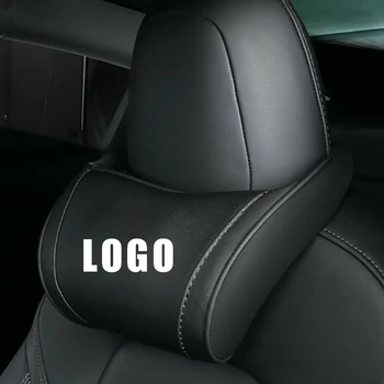 

Model 3 Headrest Car Seat Pillow Microfiber Leather Elasticity Soft 1pc