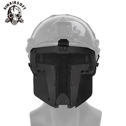 SINAIRSOFT Tactical TPE Quick Release Full Face Protective Airsoft Paintball Mask Fit Outdoor Sports Shooting Target Hunting