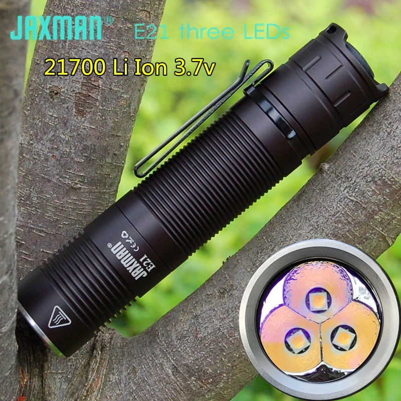 Тройные лампы JAXMAN E21 21700 мощсветильник фонарик для улицы Nichia 219 высокий индекс
