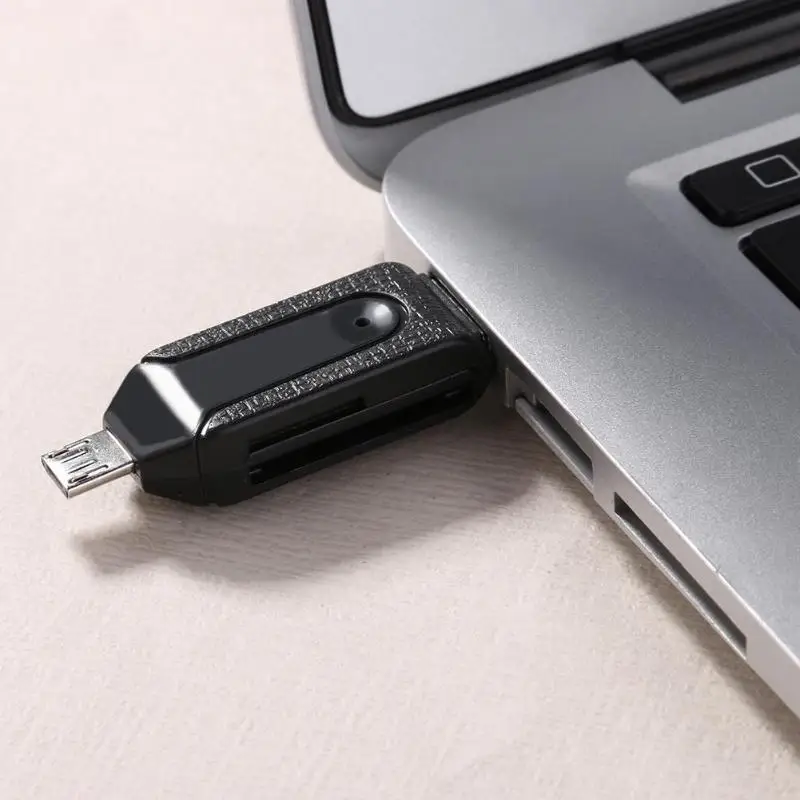 USB 2,0 Micro USB OTG кард-ридер для TF SD карты памяти для ПК мобильного телефона
