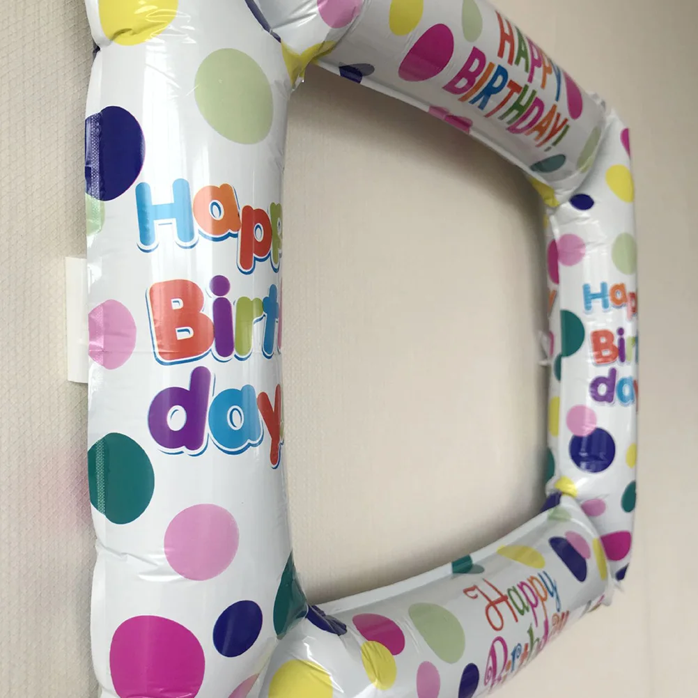 3 шт. шар из алюминиевой фольги фоторамка воздушные шары для дня рождения реквизит для фото будка для селфи набор для вечеринки