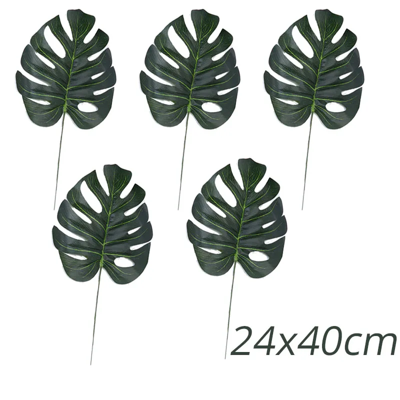 leaf 1 Зеленые листья плюща латексные воздушные шары арки вечерние украшения Monstera Гавайские Фламинго зеленые листья воздушные шары материалы на день рождения, свадьбу - Цвет: leaf 1