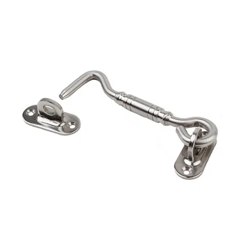 

Cabin Hook Durable Stainless Steel Thicken Holder Catch For Window Cabinet Door Window Stay Catch Eye Bolt Hasp 4/6/8 Inches