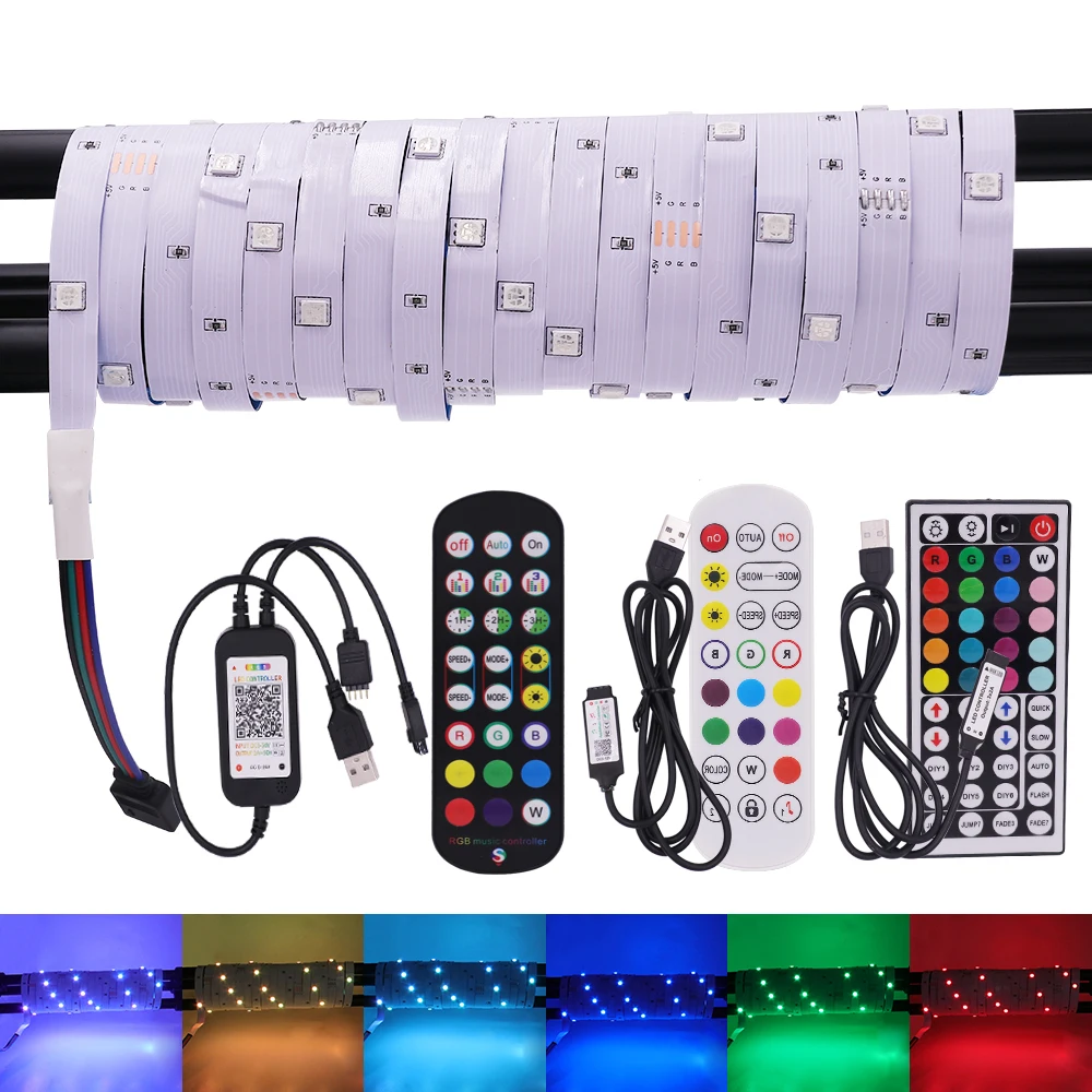 Kaufe 10M LED-Lichtleiste, RGB-LED-Streifen, USB, Bluetooth, 5 V