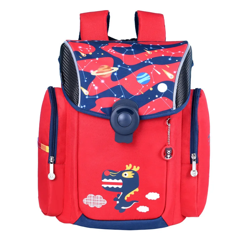 Детские школьные сумки Delun большой емкости школьный рюкзак с принтом динозавра ортопедический рельефный рюкзак для девочек 3-5 класс студентов