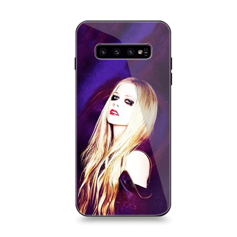 Чехол для телефона Стекло для samsung A40 A50 A10 A20 A30 A60 A70 S10 S7 край S8 S9 Plus Note 8 9 крышка Аврил Рамона Лавин
