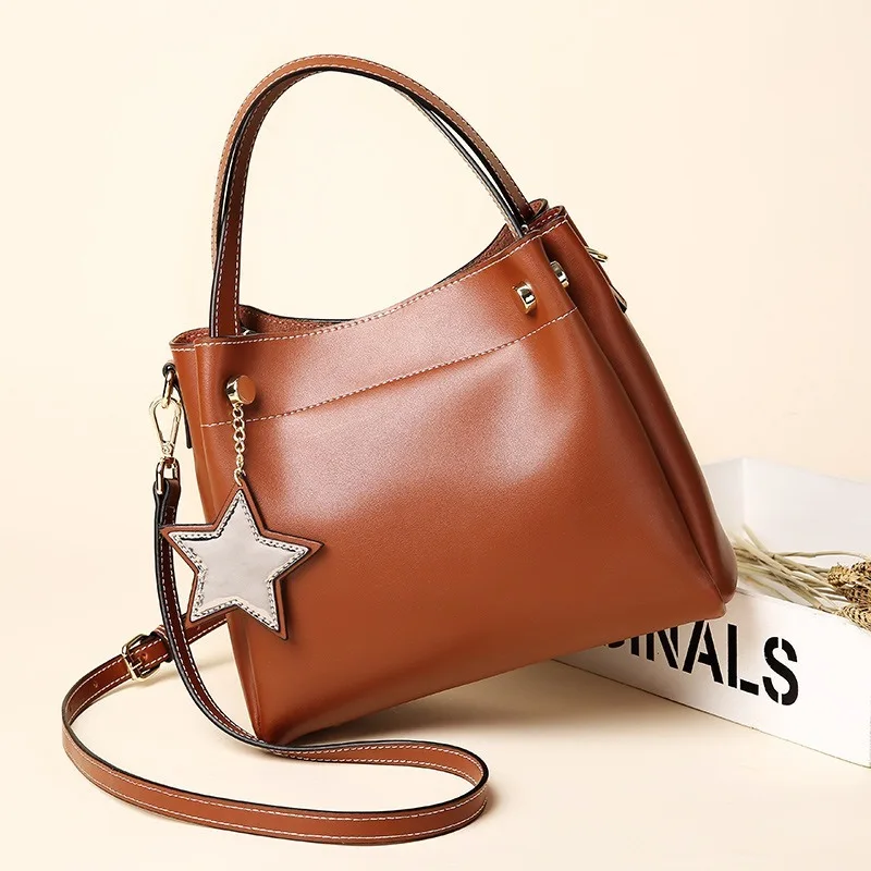 

2020 spring and summer wild glorious ladies European and American new fashion shoulder bag real leather messenger bag women bag