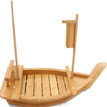 

Japanese And Korean Cuisine Sushi Boat Tableware Japanese Sashimi Platter Sushi Plate Bamboo Wooden Dragon Boat Wooden Tableware