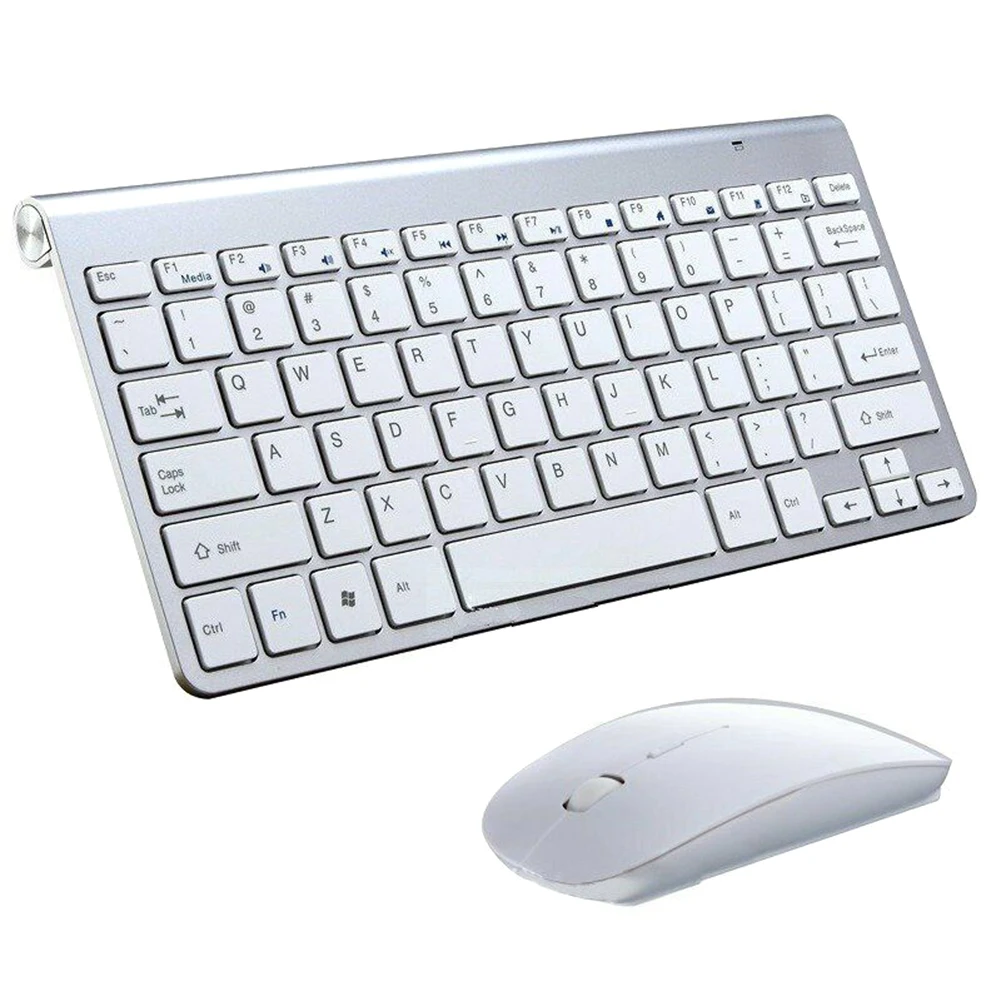 Новая Водонепроницаемая 2,4G Беспроводная клавиатура мышь комбинированная с USB Приемником Для ПК ноутбука DOM668 - Цвет: White
