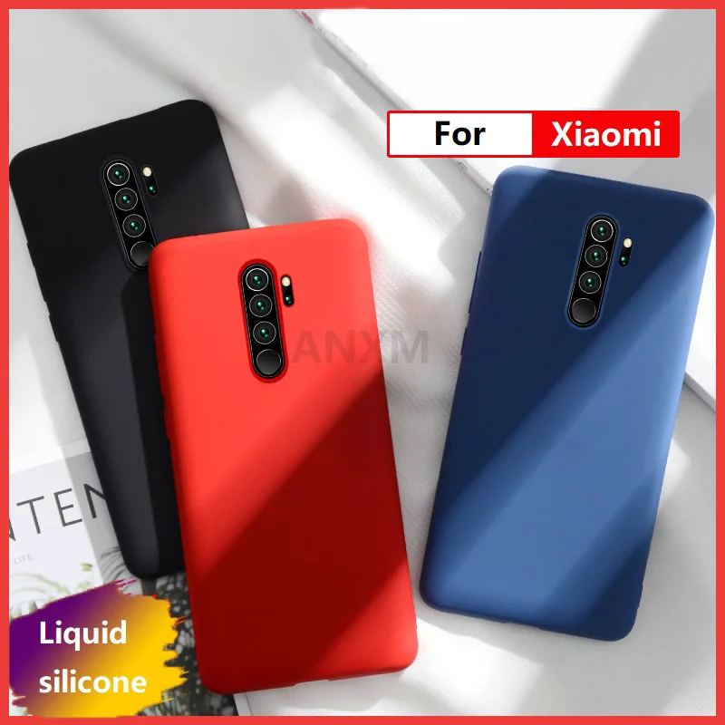 Мягкий чехол из жидкого силикона для Xiaomi Redmi Note 7 8 Pro K20 чехлы телефонов