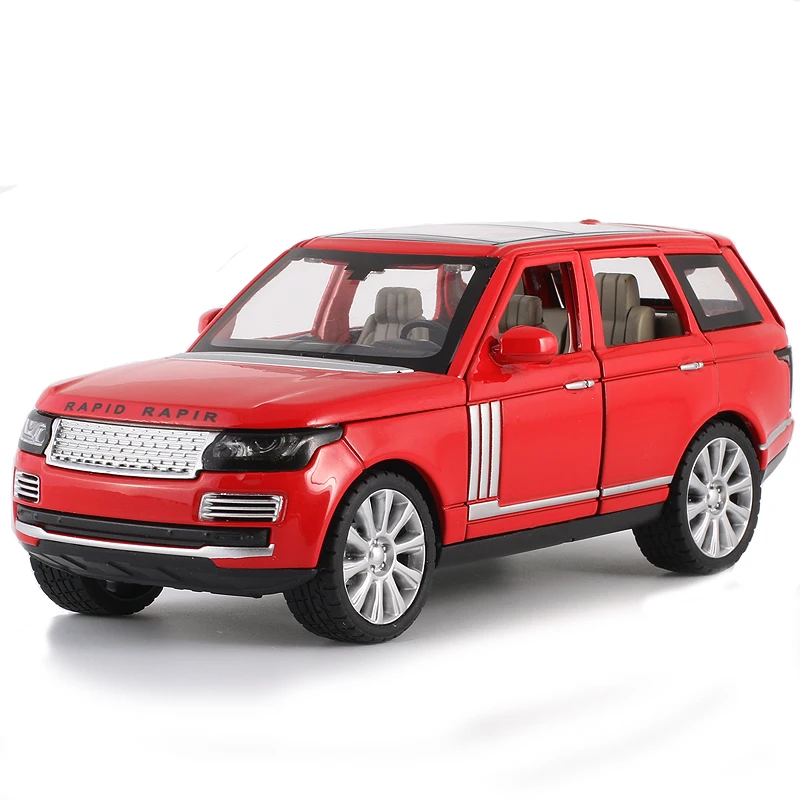 1:24 New color limited sale Lands Rover rang rover toy Car Model SUV Sound And Light Diecasts& Toy Vehicles kids toys boys cars