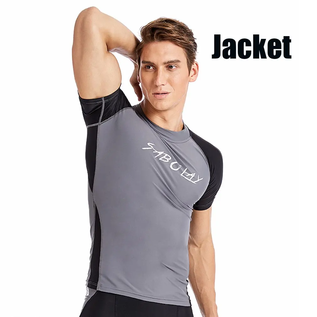 

Short Sleeve NY322 Quick Drying Men Surf Tops Quick Dry Rash Guards Shirts UV Protection Diving Snorkeling Swimsuit