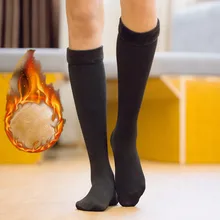 6 цветов, зимние женские утепленные шерстяные кашемировые зимние носки, женское Бесшовное бархатное сапоги, женские носки для сна