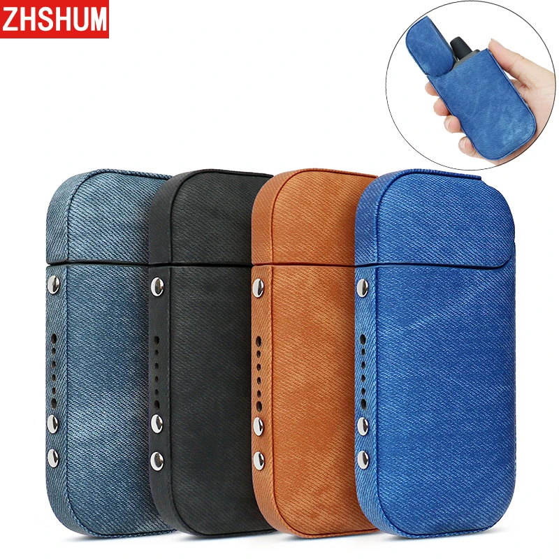 

Denim IQOS 2.4 Plus Case Bumper Jean Cloth Skin 360 Full Cover for Japan Iqos 2. 4 Case Shell Iqos2.4 Plus Warehous House