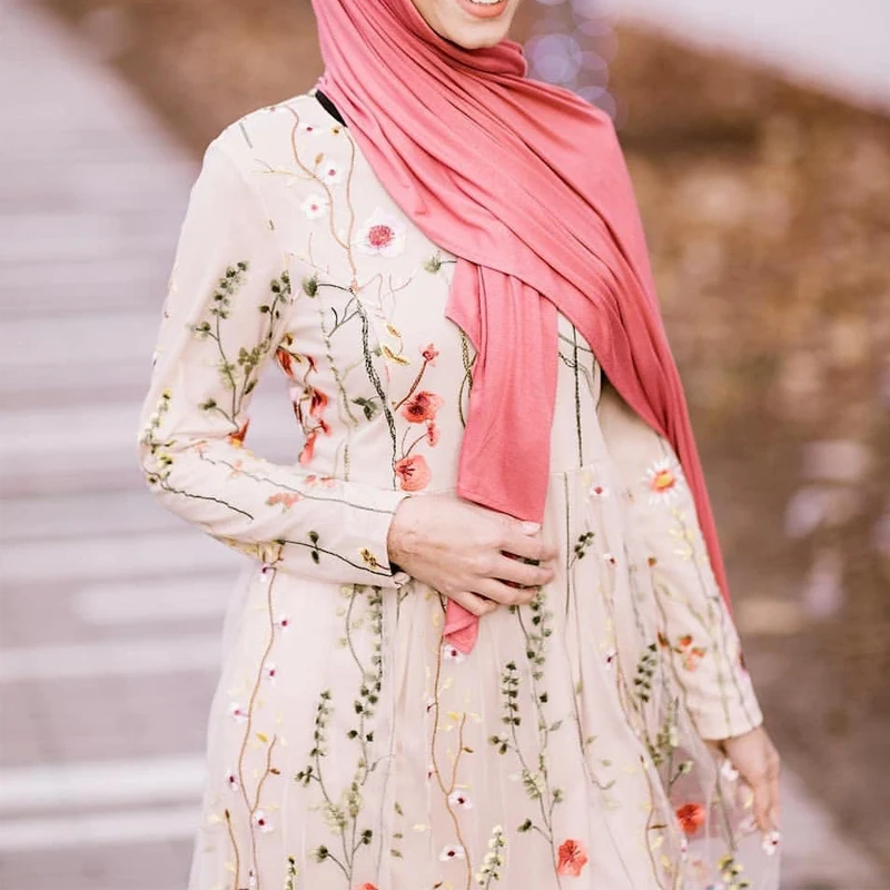 Вышивка abaya Дубай турецкие платья мусульманский хиджаб платье Абая для женщин Дубайский кафтан Исламская одежда Tesettur Elbise