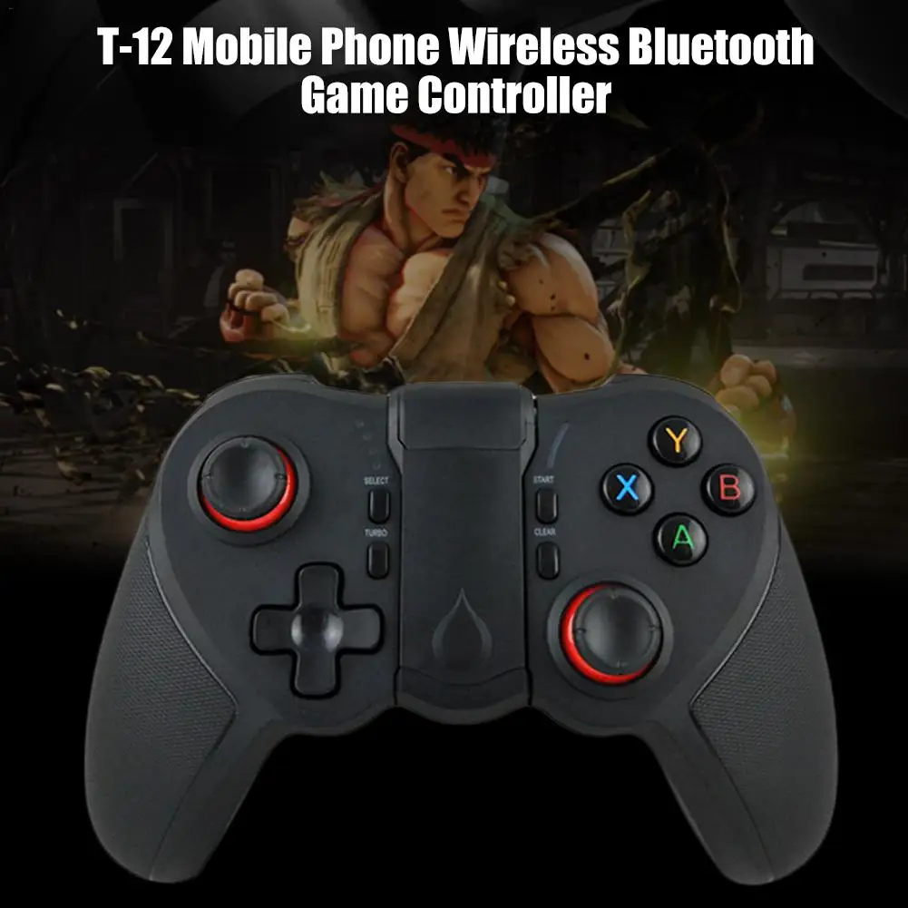 T-12 мобильный телефон беспроводной Bluetooth игровой контроллер Джойстик для Мобильные телефоны Android IOS телефоны PC игровой ручки # CW