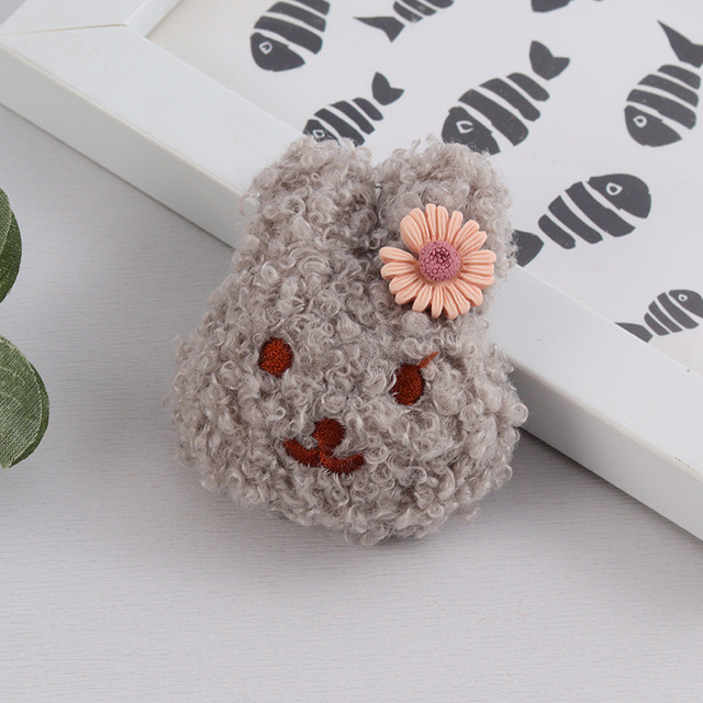 Cartoon Plush Bear Brooch For Girl Clothes Badge Pins Backpacks Pendant Decoration Accessories