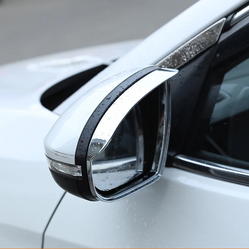For-Hyundai-Tucson-2016-2017-2018-2019-ABS-Chrome-Rearview-Mirror-Eyebrow-Shield-Trim-Cover-2pcs