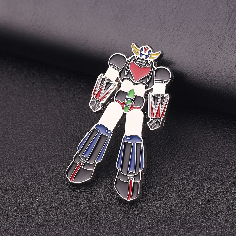 Goldorak JFO UFO робот Grendizer аниме металлический сплав цинка Эмаль булавки и броши для женщин мужчин нагрудные булавки рюкзак сумки подарки