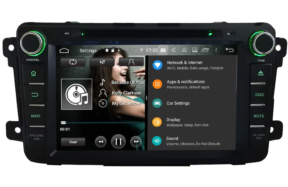 Top Klyde IPS 4G WIFI Android 9 Octa Core 4GB RAM 64GB ROM DSP Car DVD Multimedia Player Radio GPS Glonass For Mazda CX-9 2007-2018 7