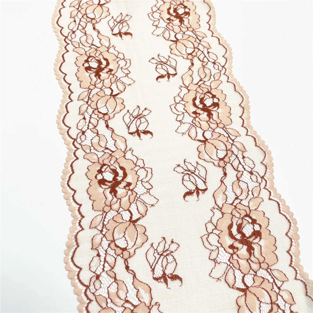 3y/lot Width 9 inch (23cm) Elastic Stretch Lace Trim 2