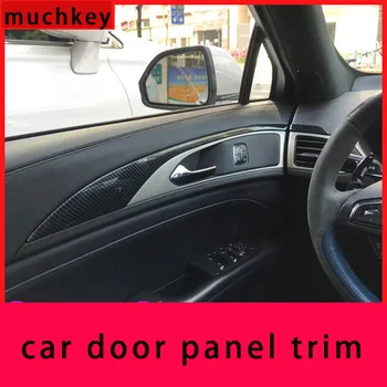 

Molding Trim Car Door Panel For Lincoln Mkz Carbon Fiber 2015-2019 4pcs
