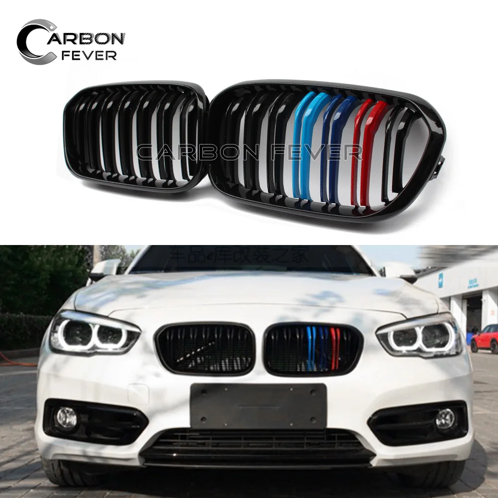 F20 F21 ABS/углеродное волокно передний бампер решетка для почек сетка BMW 1 серии 116i 118i