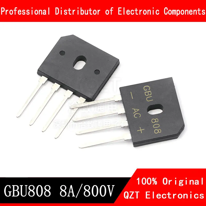 10pcs/lot GBU808 8A 800V Bridge Rectifier Wholesale In Stock цена и фото