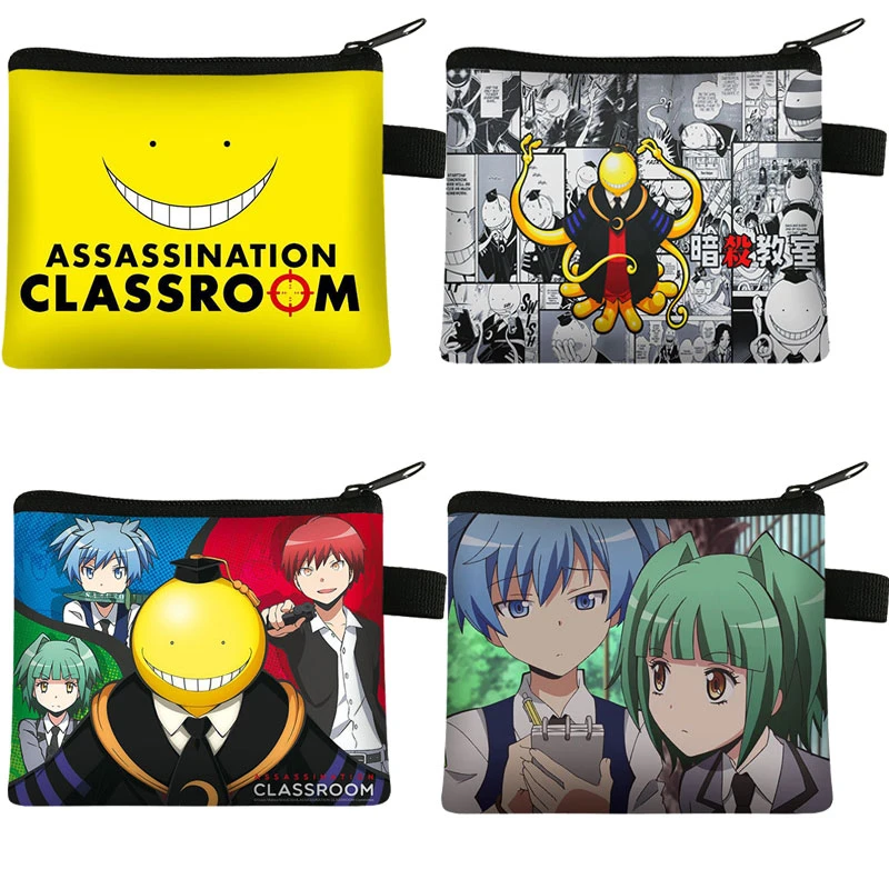 Cartera de Anime Assassination Classroom Ansatsu monedero, tarjetero y monedero para llaves|Monederos| - AliExpress