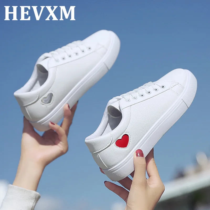 HEVXM 2019 Осенняя женская обувь модная Новая из искусственной кожи Дамская дышащая