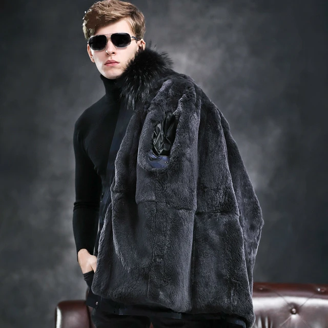 SUCES Herren Wintermantel - Kurz Parka Mit Pelz, Warm & Klassisch