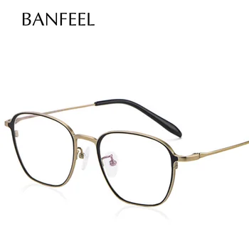 

Ultra light pure titanium Eyeglasses frame Men Retro Myopia Optical Prescription Eyeglasses Frame female round spectacle Eyewear