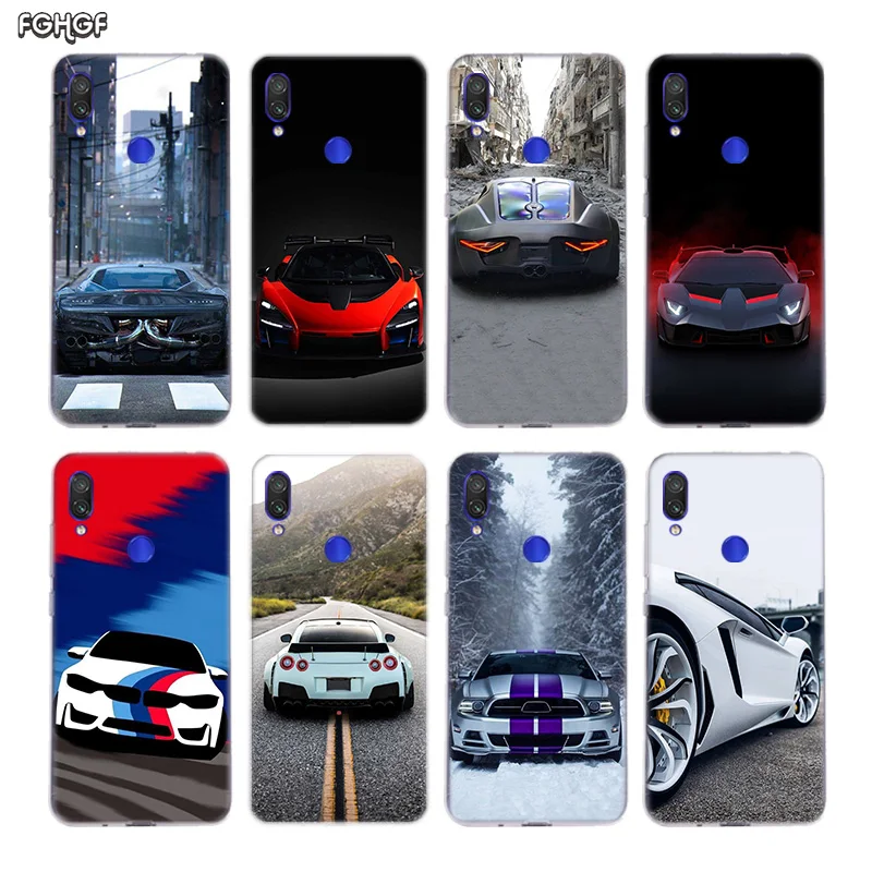 Красивая Супер спортивный автомобиль чехол для спортивной камеры Xiao mi Red Note 7 6 Pro 5