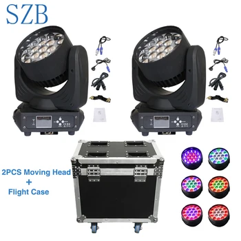 

Flight Case 2in1 19x15W RGBW 4in1 LED Lyre Zoom Wash Moving Head Washer Light for Professional Concert Disco Party/SZB-MH1915A