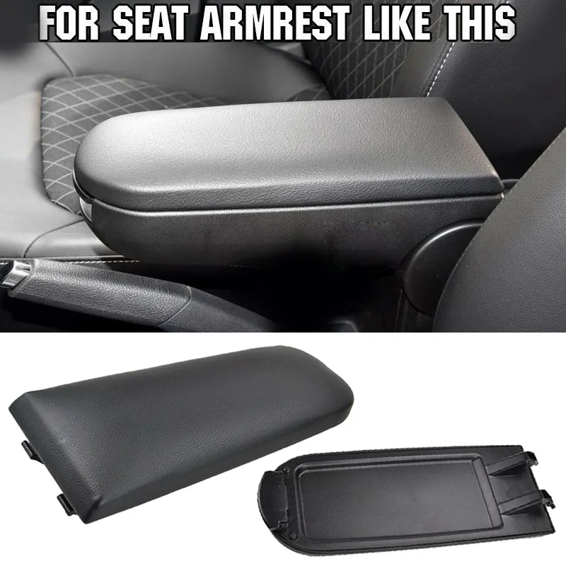 Car Interior Center Armrest Lid Cover Protector Parts Easy To Insta Without Drilling For Seat Ibiza 6J 2009-2021 Auto Parts