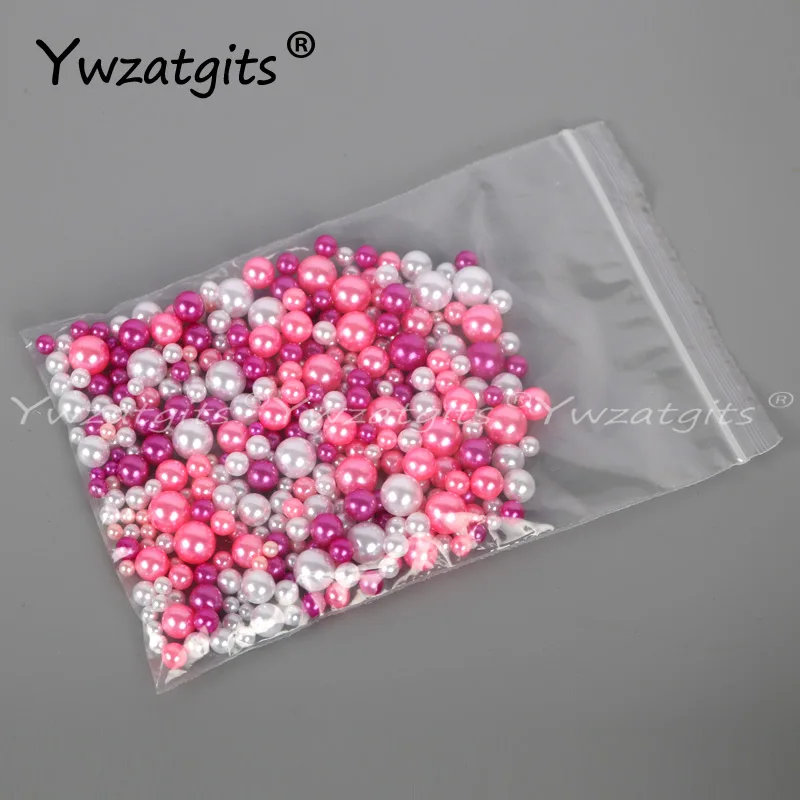 Ywzatgits (500-520 шт.) 4/5/6/8/10 мм смешанные бусины с имитацией жемчуга сделай сам для