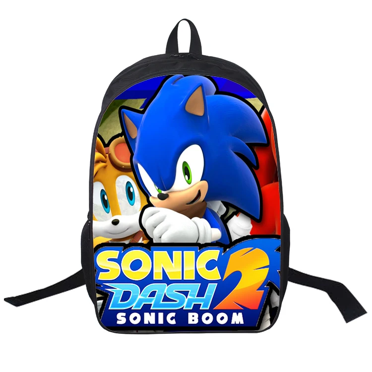 16 дюймов школьные сумки moive Sonic рюкзак boom для студентов школьная сумка для девочек мальчиков рюкзак mochilas индивидуальный заказ