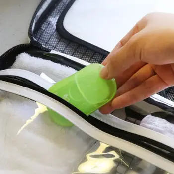 

100PCS Portable Disinfecting Soap Paper Washing Hand Bath Scented Soap Sheets