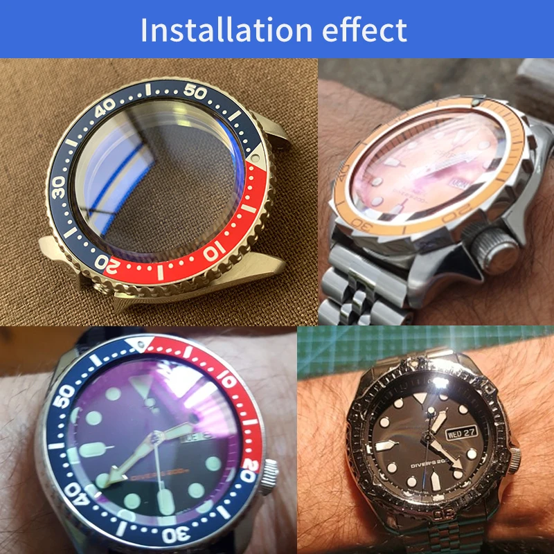 Free Shipping For Seiko SKX007/009/SKX011/SKX171/175 Mineral  Glass with Blue AR Coating/Transparent   Double dome 31.5mm