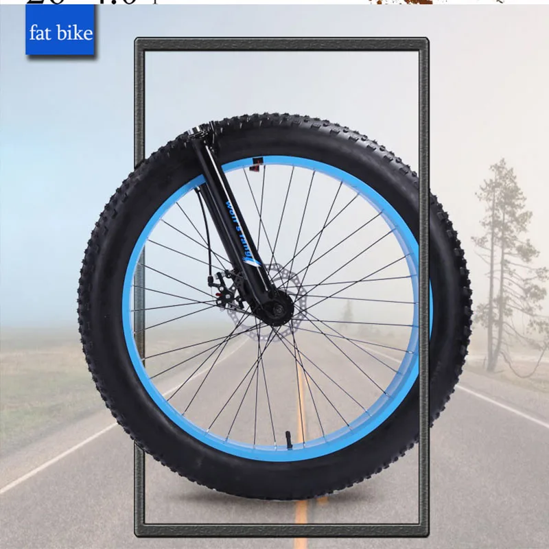 Excellent Bicycle Wheels Rims 26*4.0 Alloy Wheels mountain Road Bike Wheel Aluminum alloy fat bike speed ultra light wheel  Free shipping 4