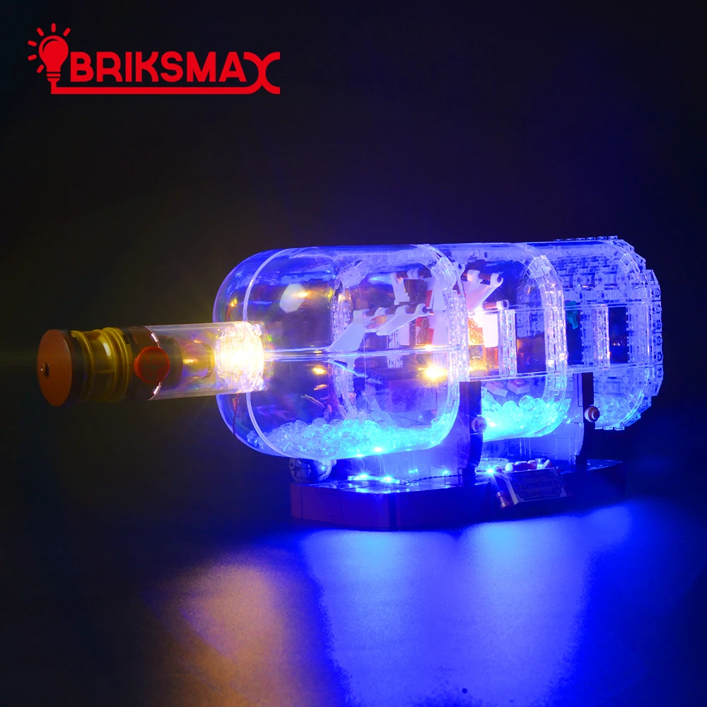 Комплект BriksMax со светодиодсветильник кой для серии идей корабль в бутылке