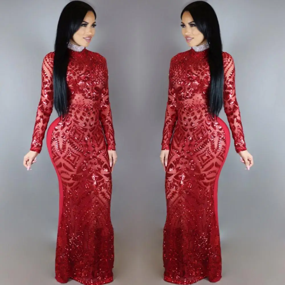 Robe De Soiree новые сексуальные красные/черные длинные вечерние платья с круглым