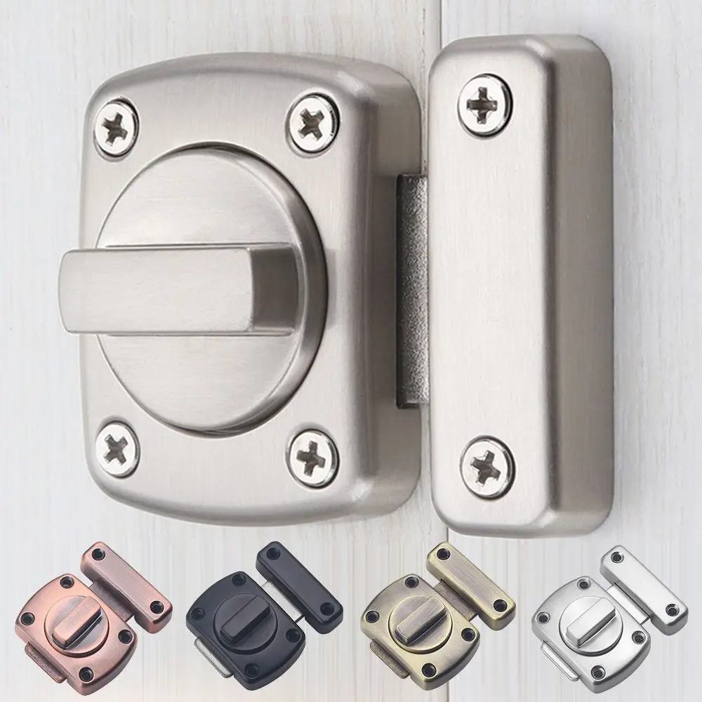 Door Latch Universal Cabinet Door Privacy Furniture Door Bolts Sliding Zinc Alloy Security Gate Latch