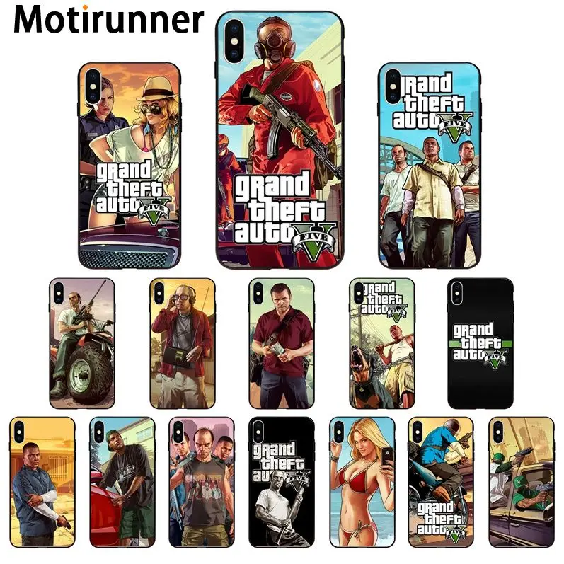 Чехол для телефона Motirunner GTA5 высокого качества iPhone 11 pro XS MAX 8 7 6 6S Plus X 5 5S SE XR |