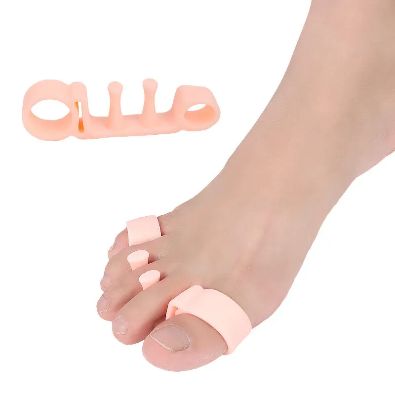 

1Pair Toe Separators Bunion Elastic Corrector Straighteners Toe Spacers Bunion Relief To Bunion Hallux Valgus Foot Care Tools
