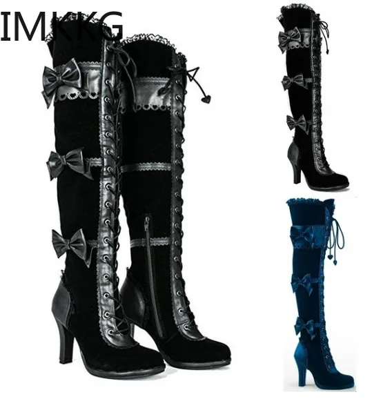 knee high punk boots